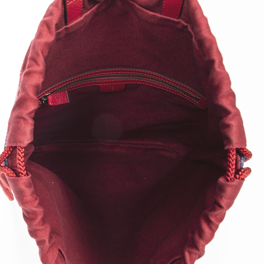 Gucci Striped Drawstring Backpack - Picture 7 of 9